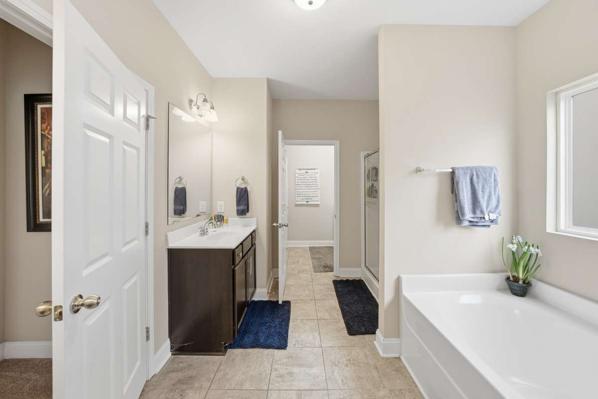 Reverse Angle of Primary Bathroom