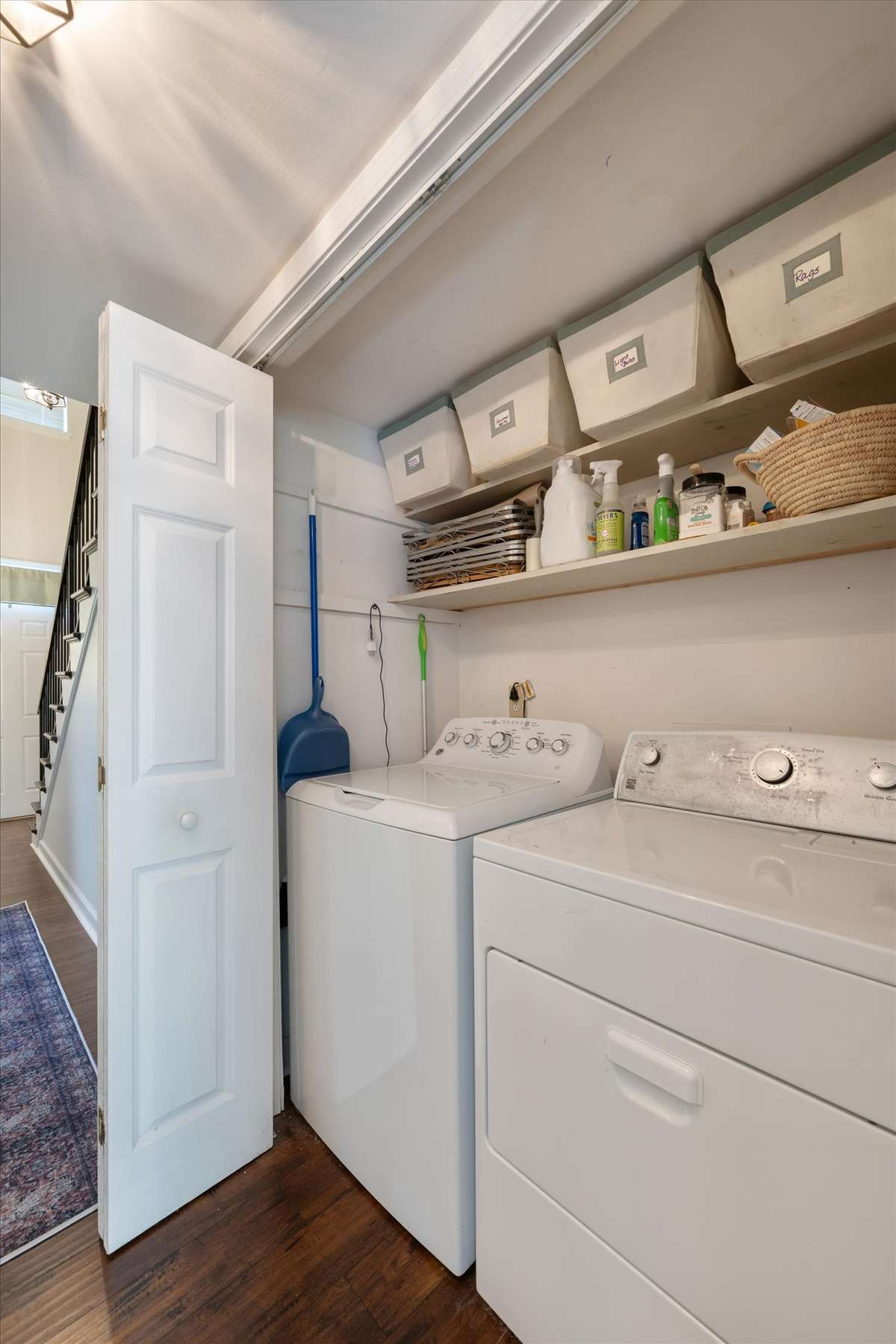 Downstairs laundry area