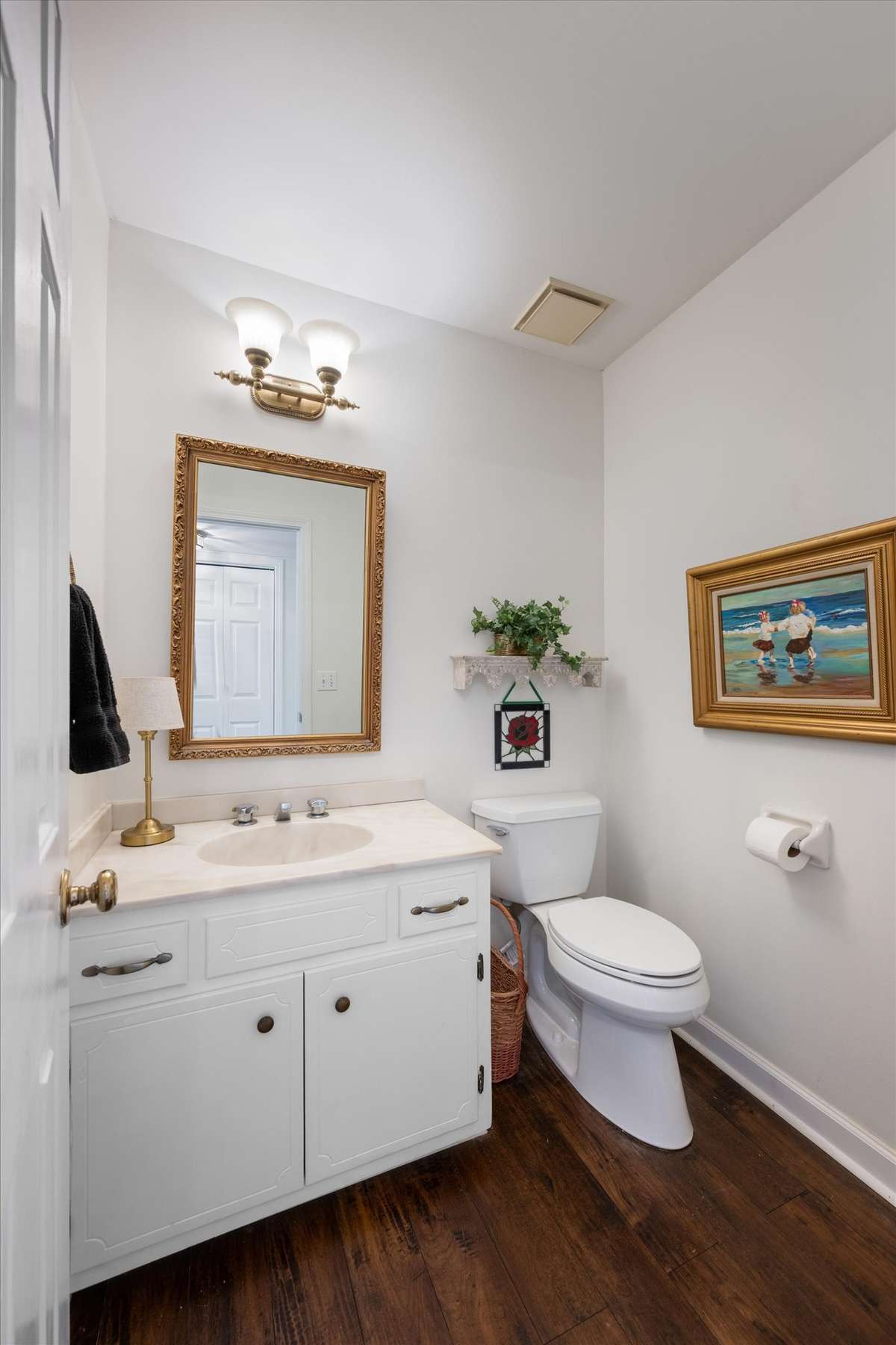 Downstairs powder room
