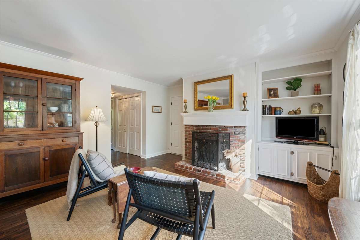 Enjoy the wood-burning fireplace in cooler months
