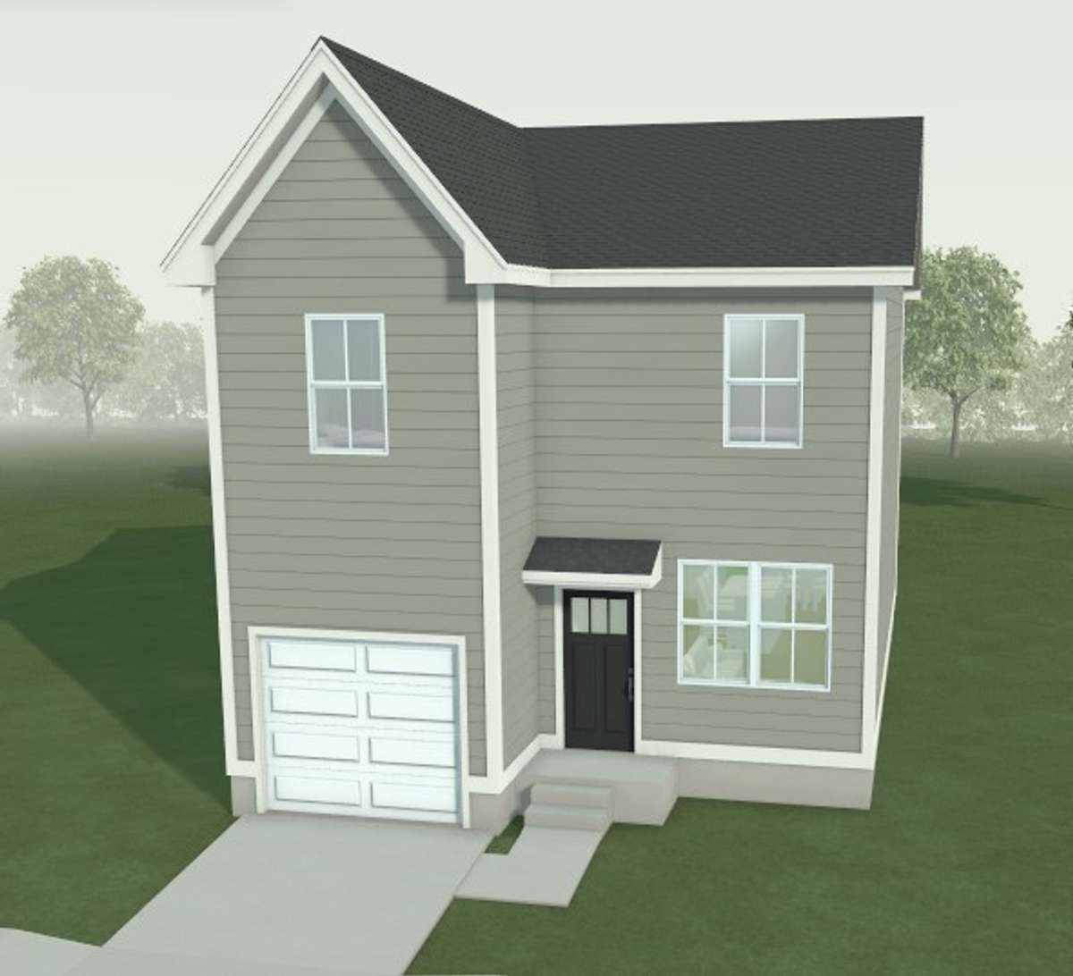 Exterior Rendering of ADORABLE Willow floorplan!