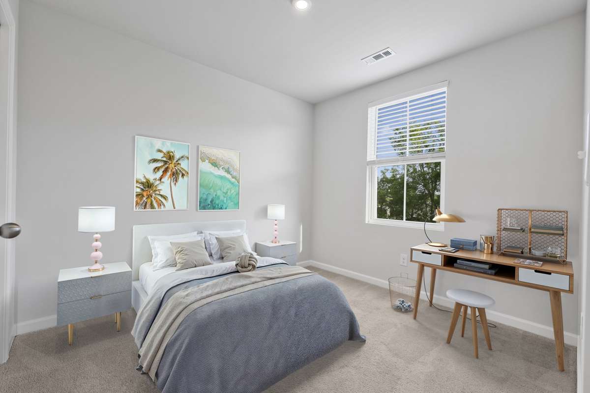 Virtually Staged Bedroom