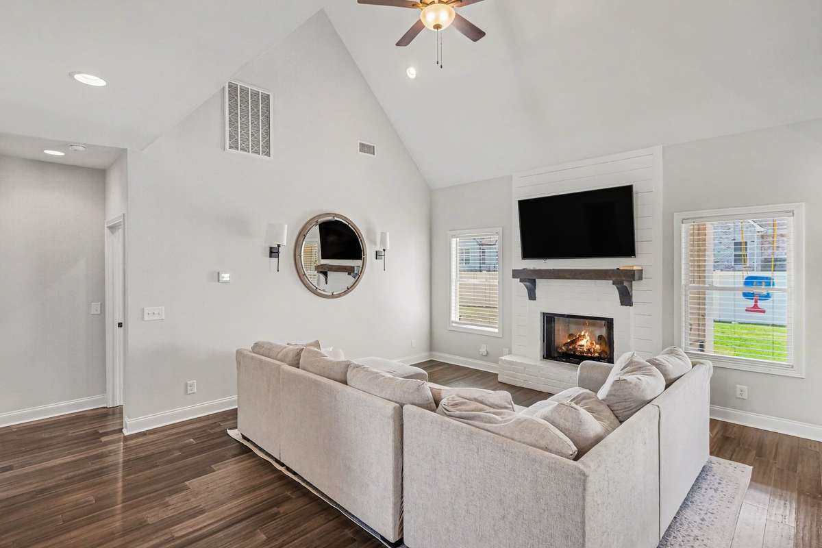 Cozy up to the fireplace