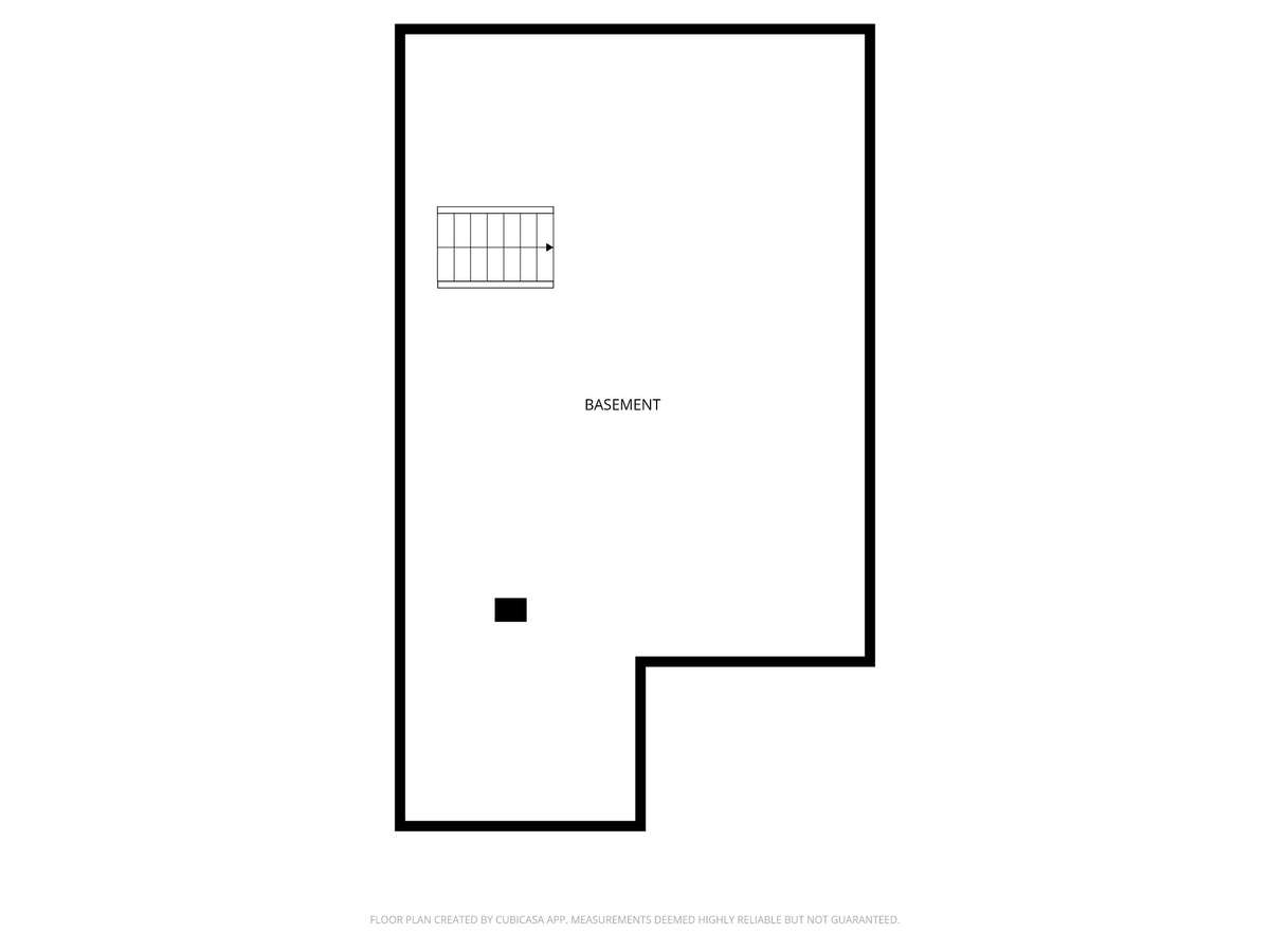 Basement is unfinished.