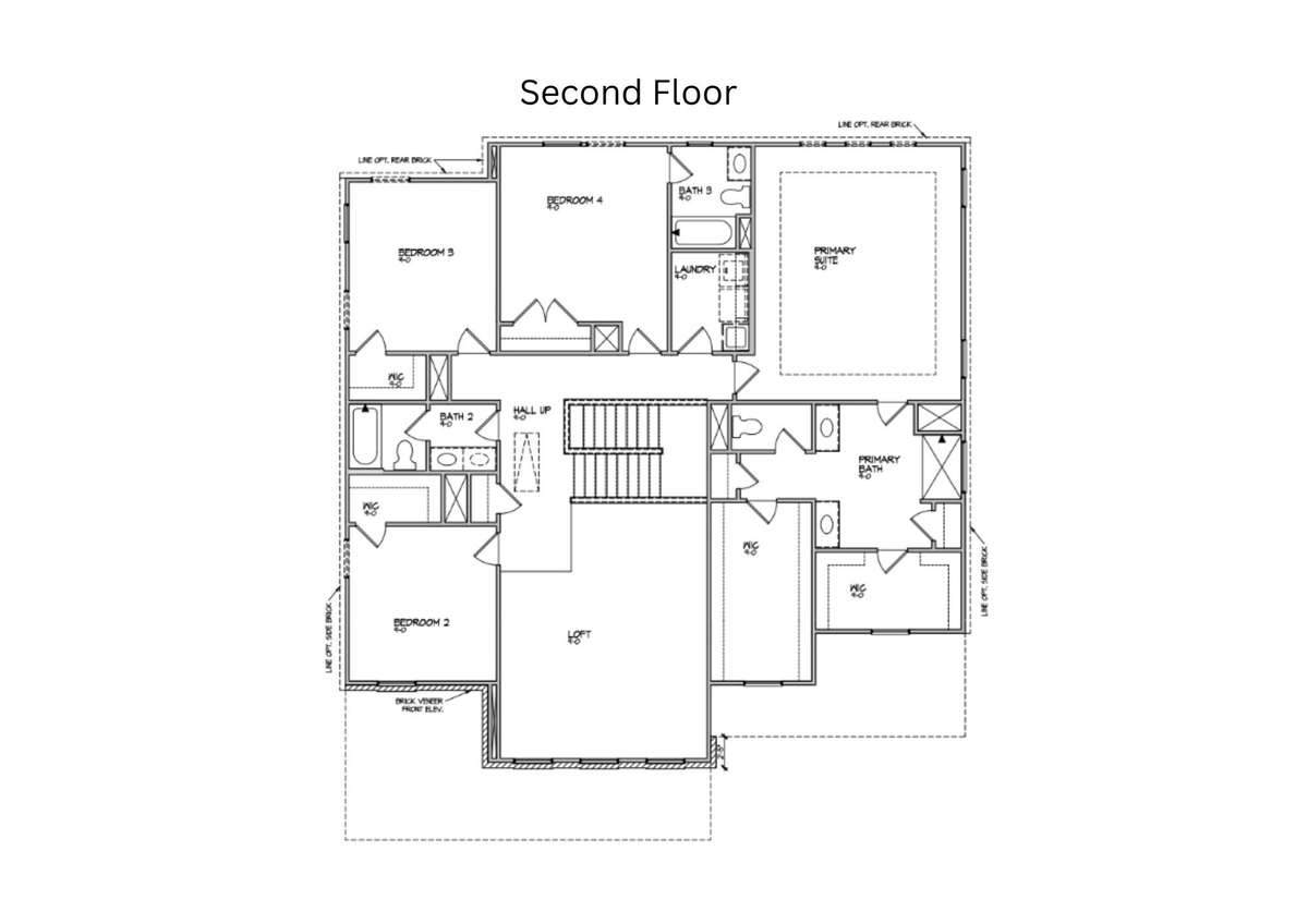 Base Floor Plan of 2nd Floor