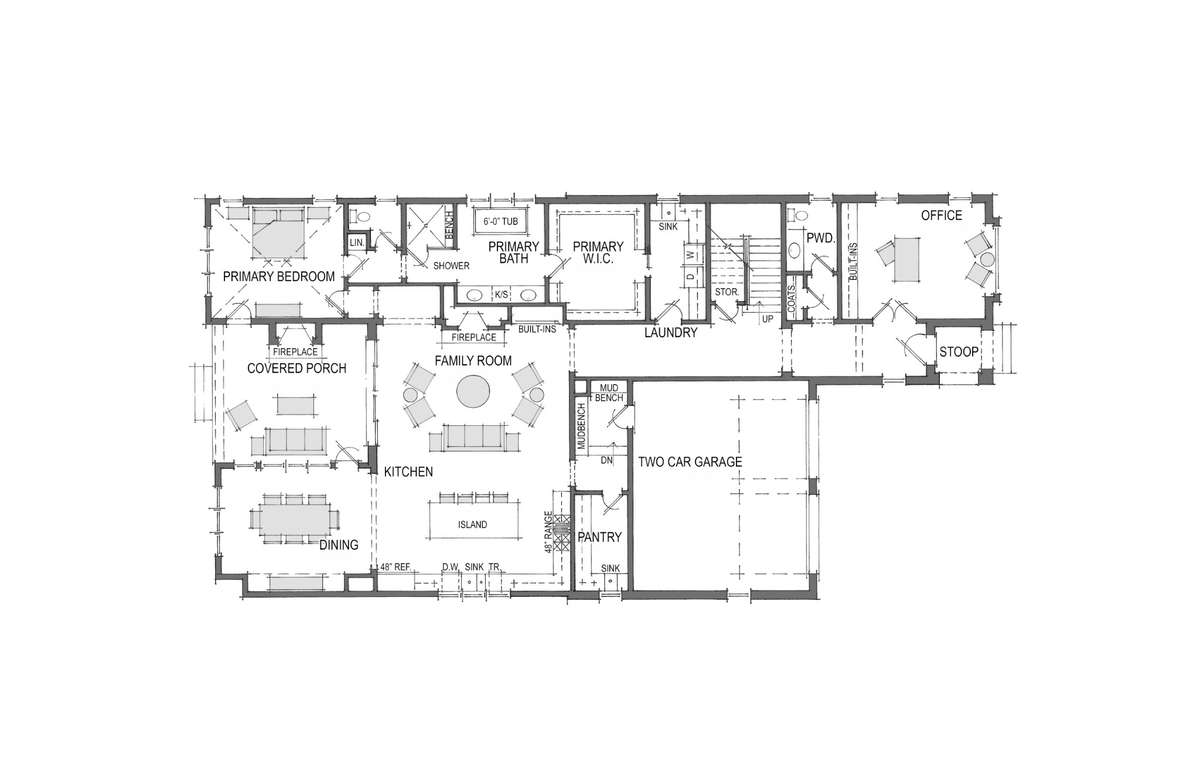 Main level floor plan