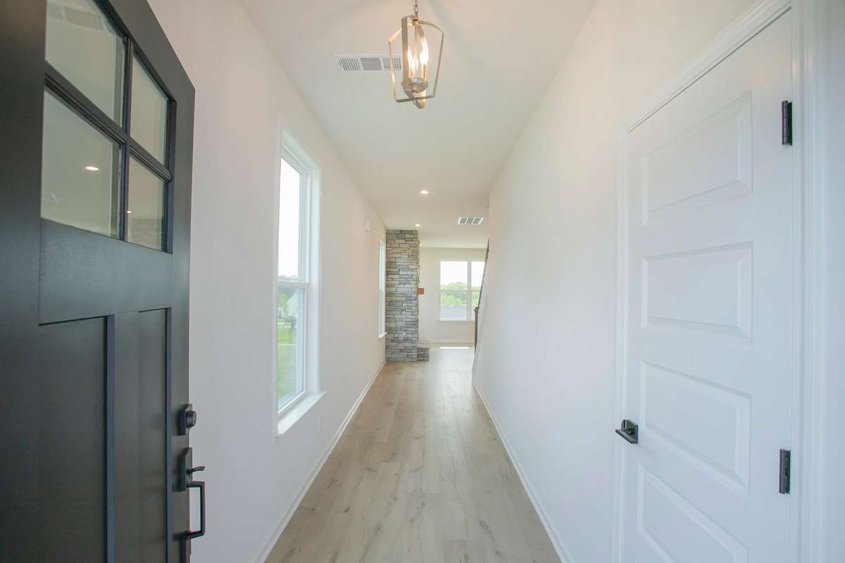 Foyer entering the Waverly. All photos are of model home*