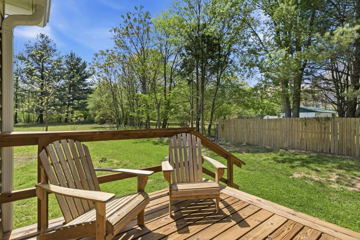 Back deck is set as another relaxation zone