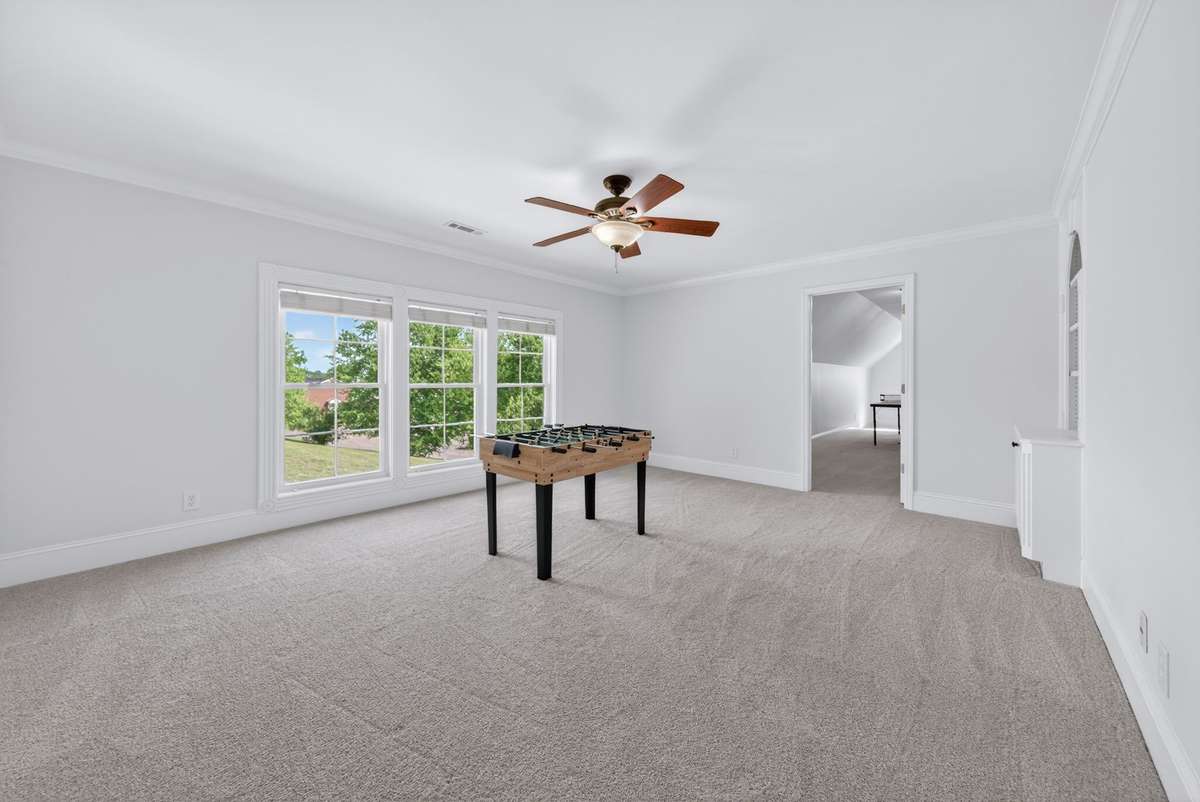 Bonus room above the garage that feeds into the rec room