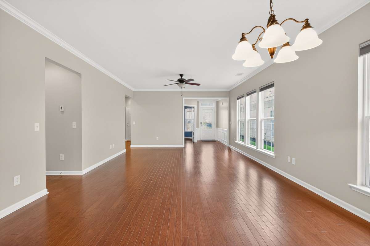 Dining area combined with great room