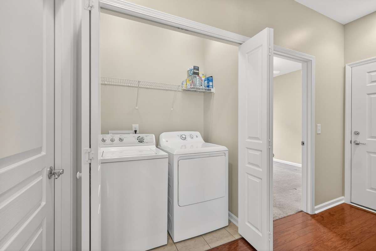 Washer and dryer convey with home