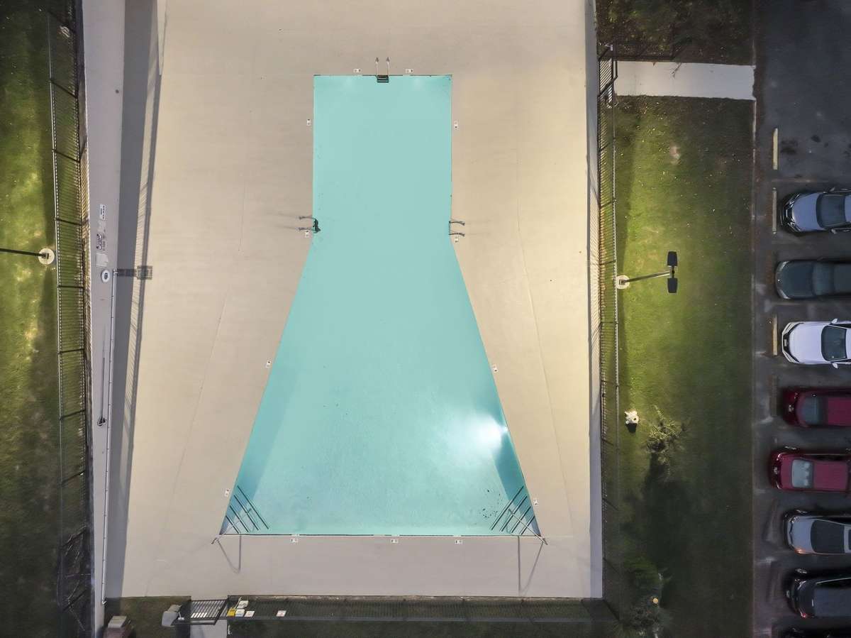 Condominium swimming pool.