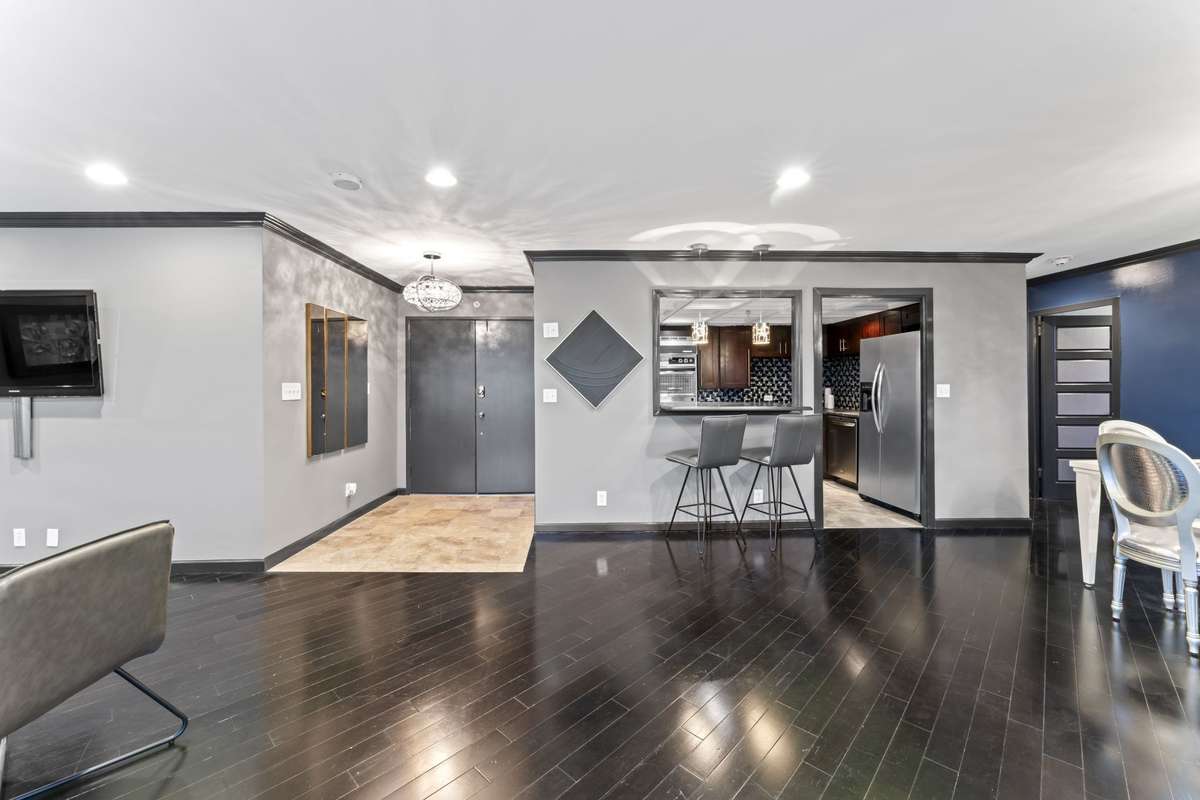 Beautiful ebony bamboo flooring.