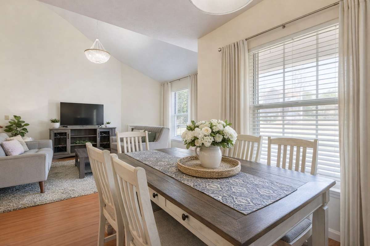 Lots of natural light. (Virtually staged.)