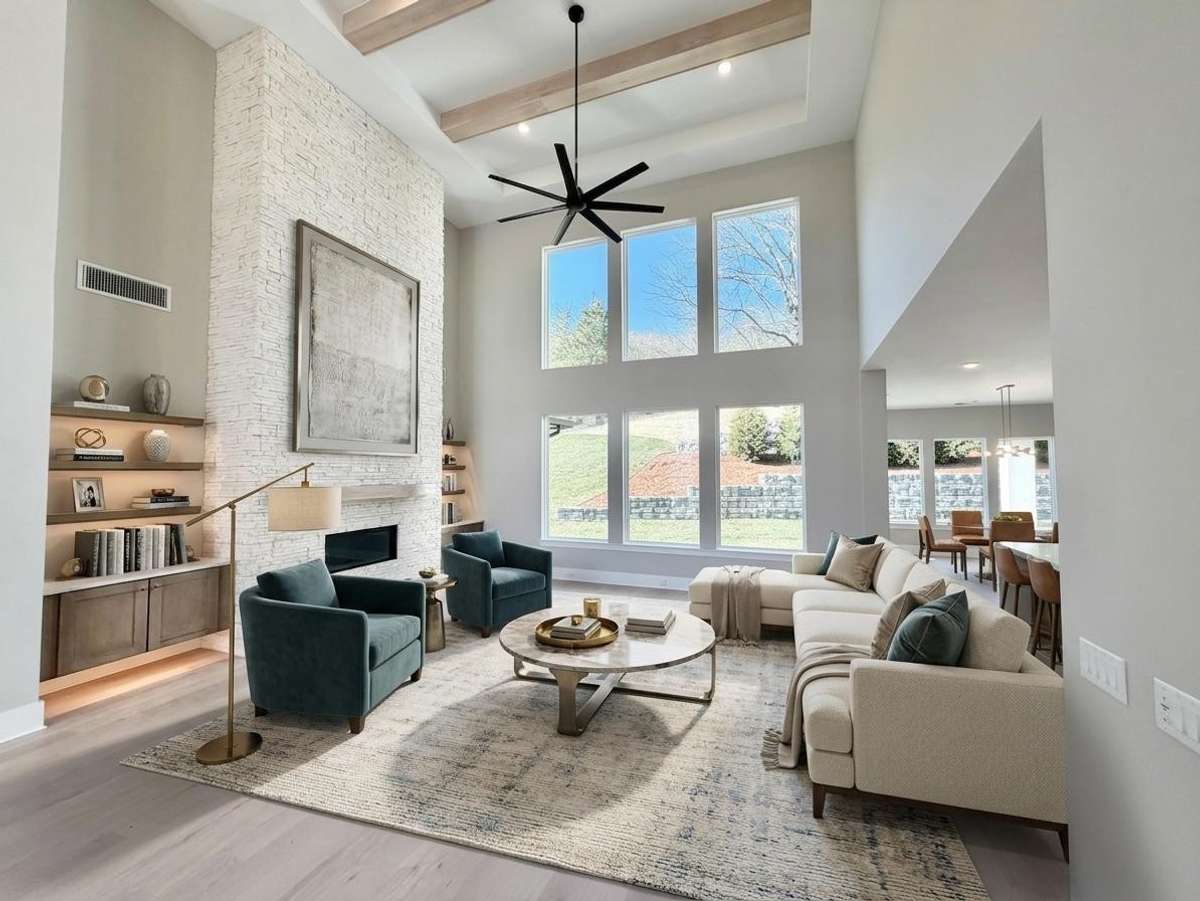 Whether entertaining a crowd or enjoying a quiet evening at home, every space is designed to elevate the experience. Actual Home — Virtually Staged for Inspiration & to Showcase How Space Can Be Used.