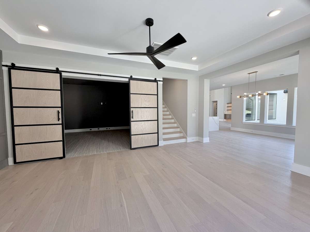 Actual Home — Downstairs Game Room & Media Room