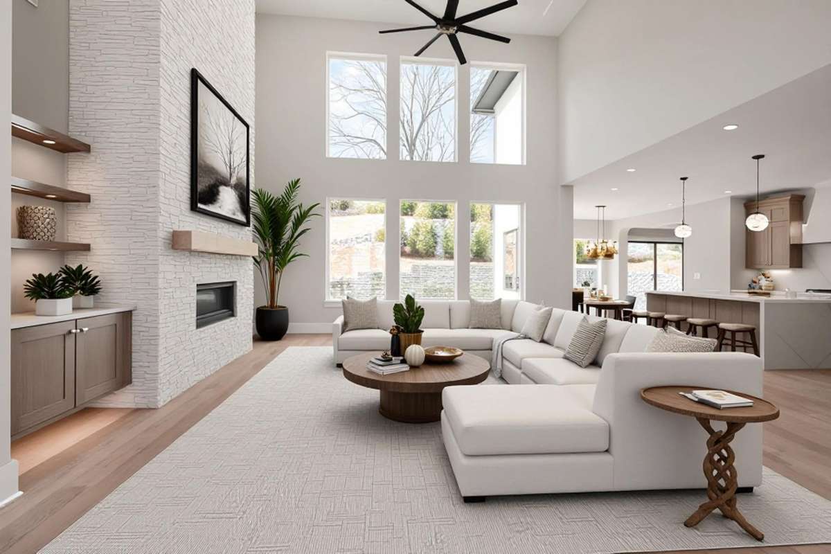 This divine home is an Entertainer's DREAM and READY FOR MOVE-IN! Actual Home — Virtually Staged to Showcase How Space Can Be Used & Furnished.