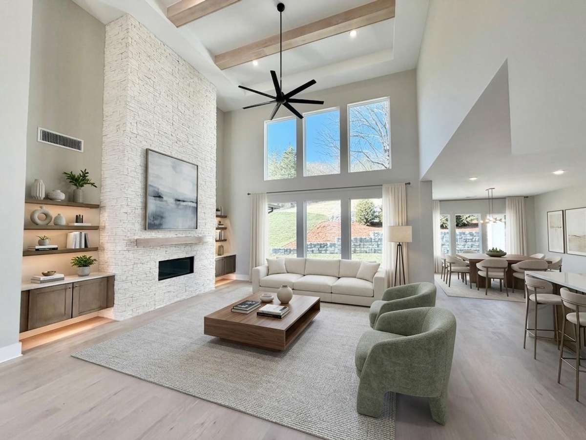 Actual Home — Virtually Staged to Showcase How Space Can Be Used & Furnished.