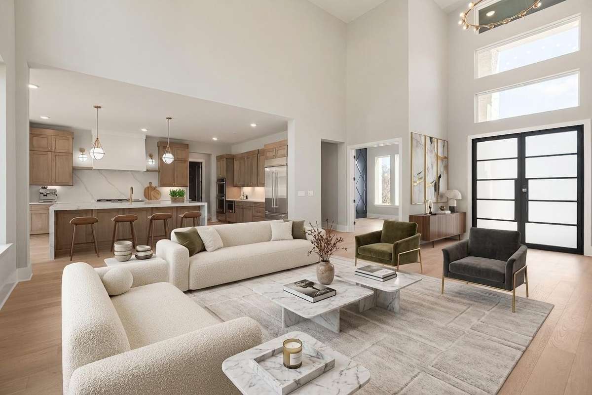 Actual Home — Virtually Staged to Showcase How Space Can Be Used & Furnished.