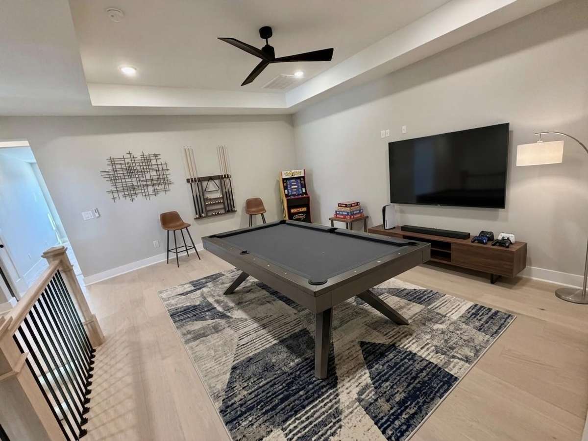 Actual Home — Upstairs Bonus / Gameroom — Virtually Staged for Inspiration and to Showcase How Space Can Be Used