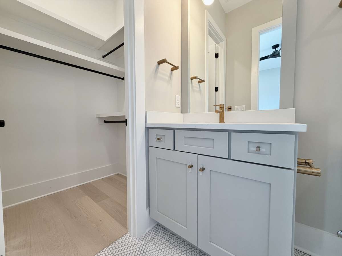 Actual Home — Downstairs Guest Suite with Walk-In Closet