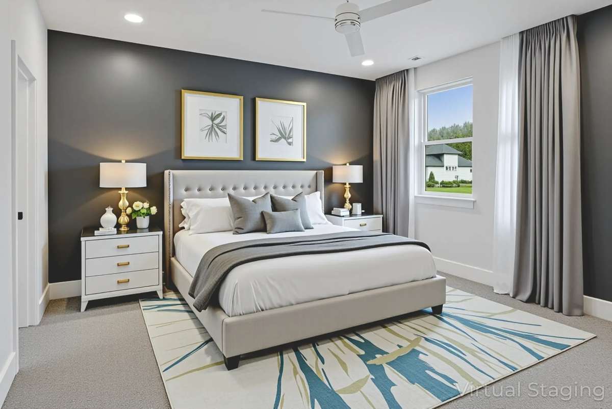 Virtually Staged Photo for Inspiration Only and to Showcase How Space Can Be Used & Furnished.