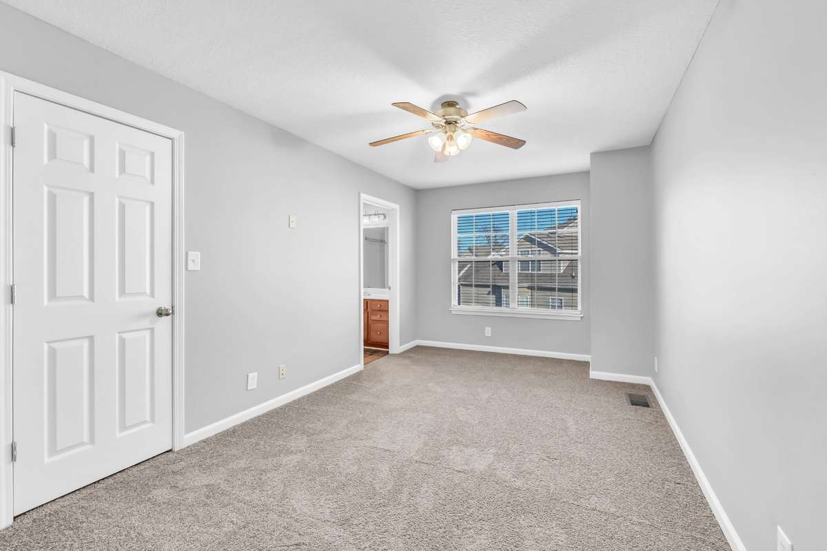 One of two bedrooms upstairs.