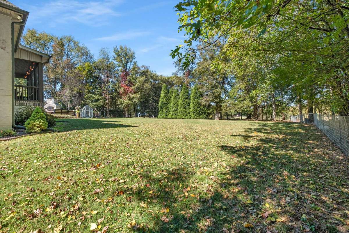 The home has a really incredible yard