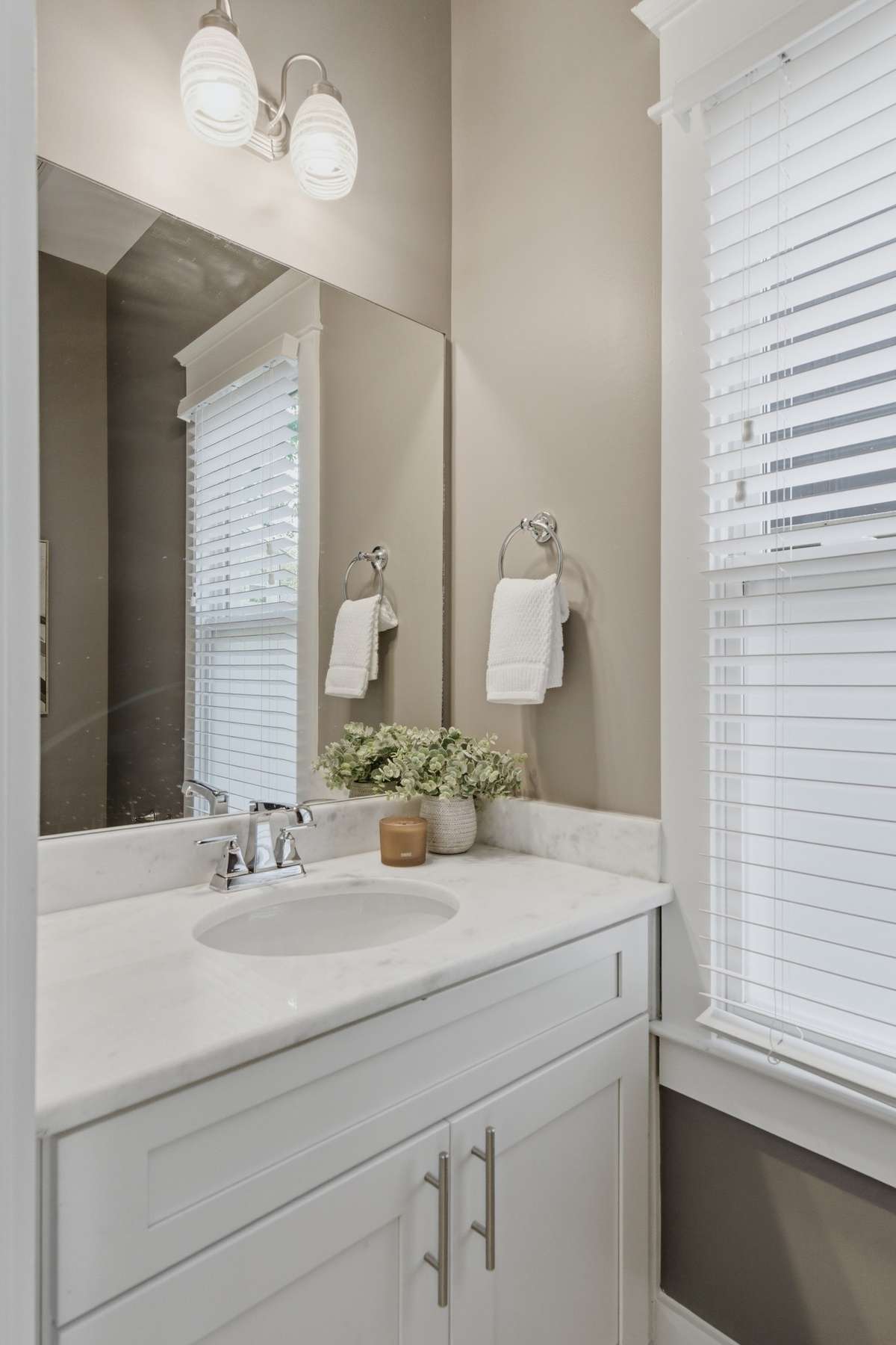 Downstairs half-bathroom.