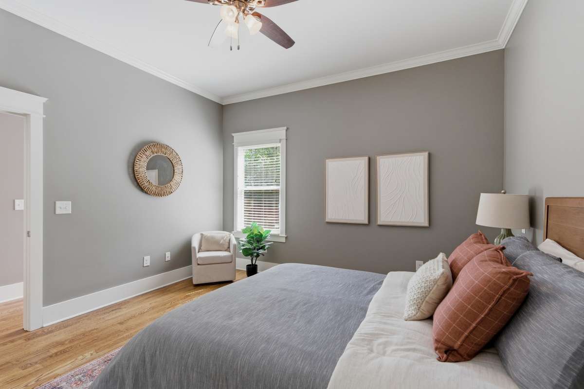 Primary bedroom located on main floor.