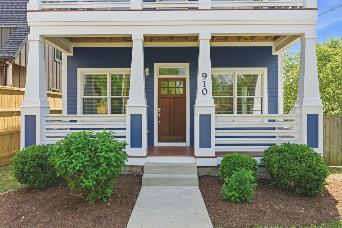 Freshly painted exterior.