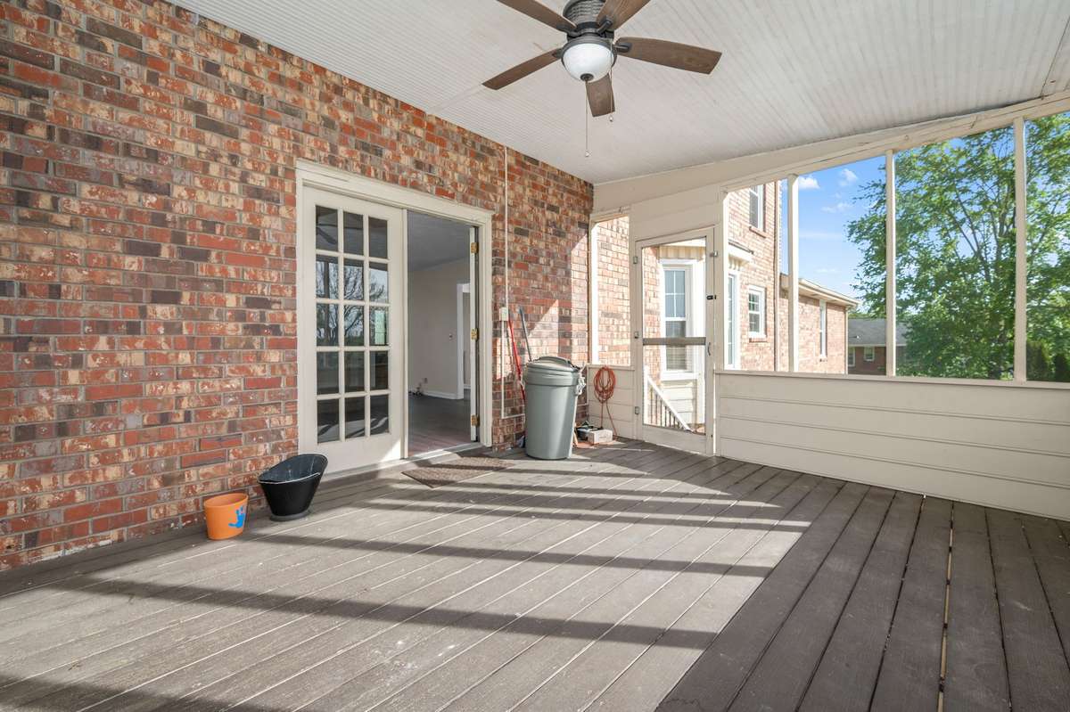 Back covered porch
