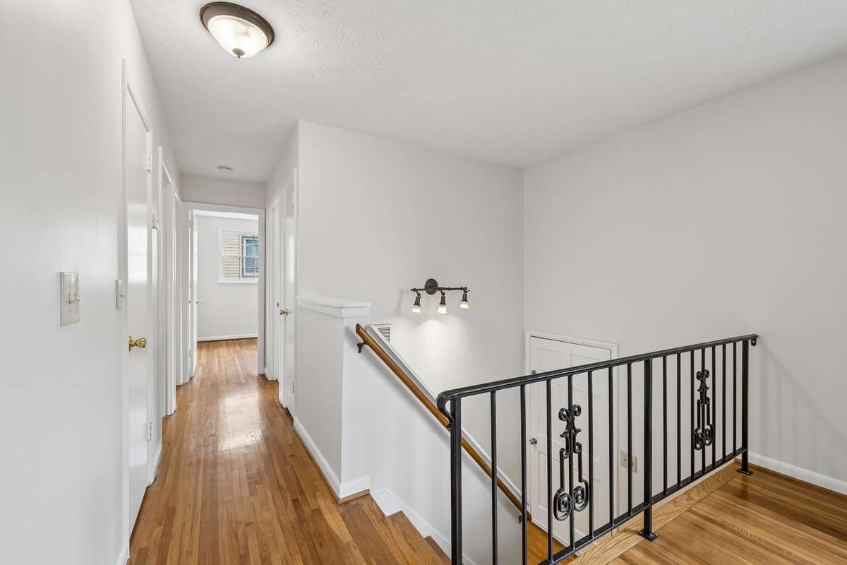 Extra closets in the hallway for coats and linens.