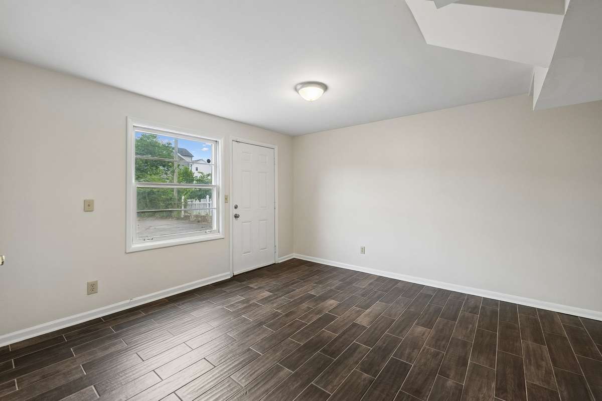 1 of 2 bedrooms on the basement level.