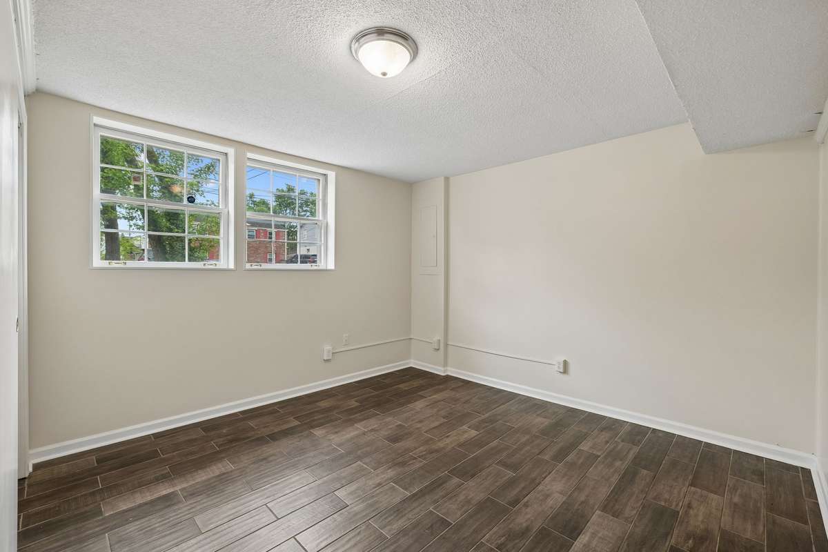 2 of 2 bedrooms on the basement level.