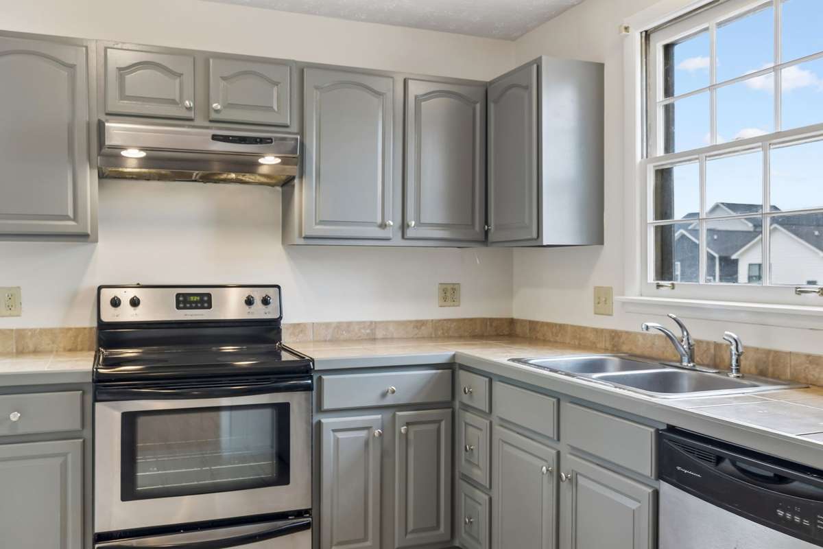 Stainless steel appliances.