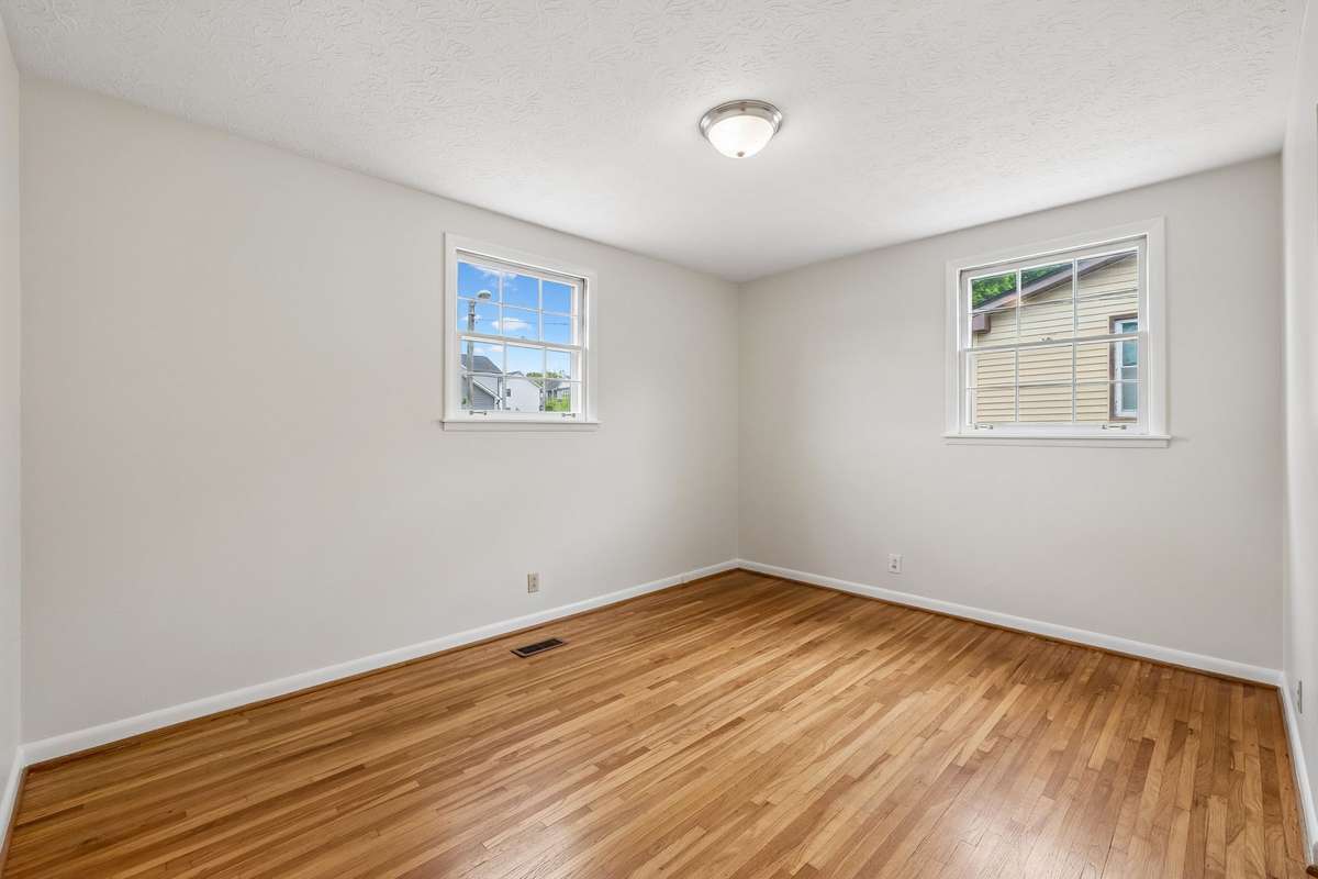 1 of 2 bedrooms on the main level.