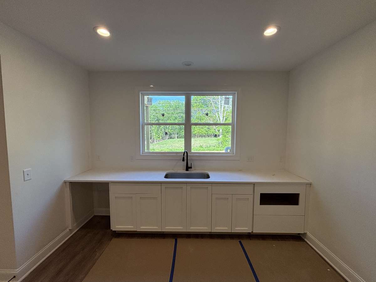 kitchenette in the basement