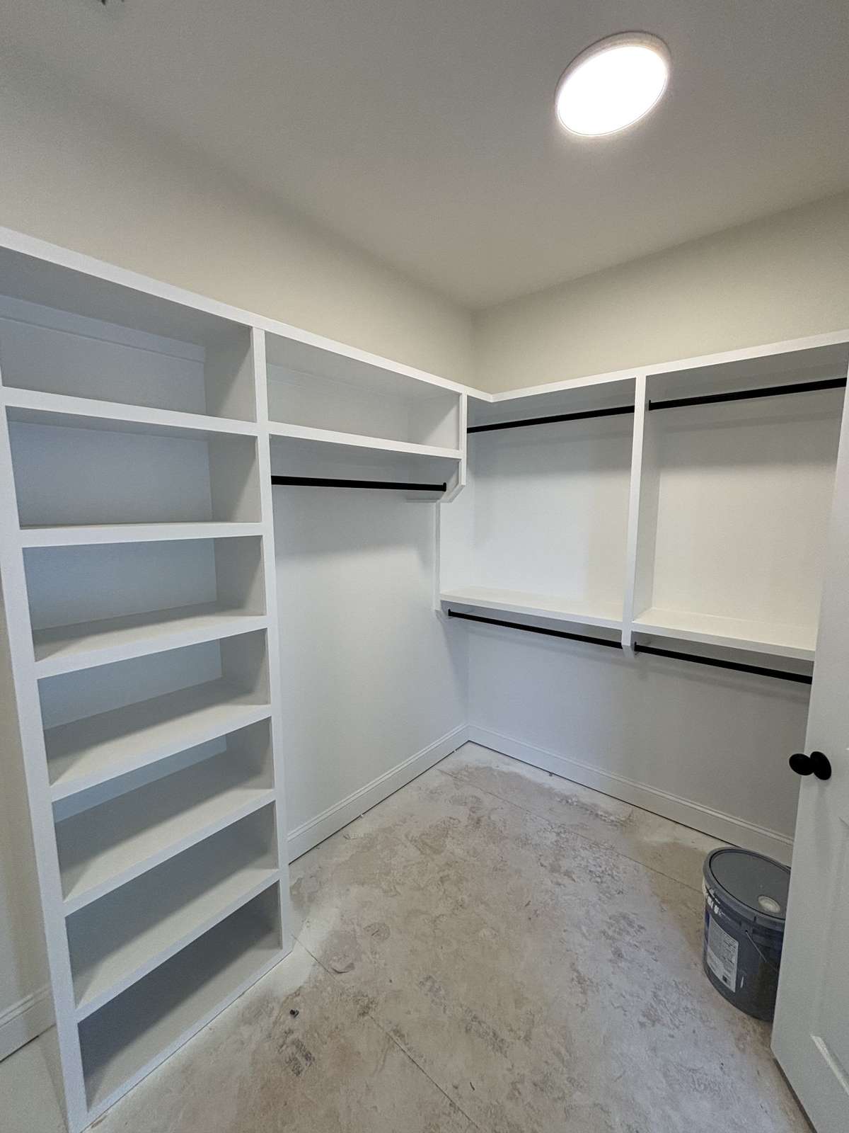 built ins (primary closet)