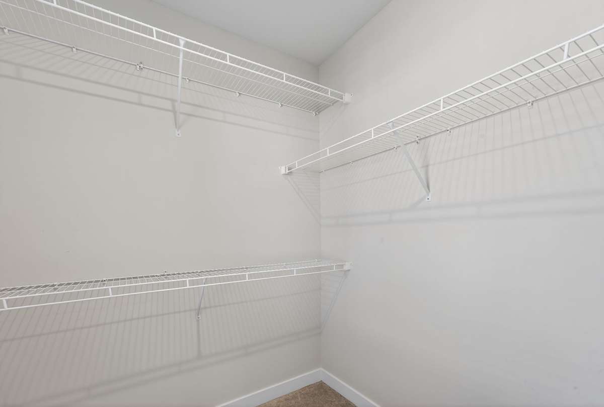 Large walk-in closet in primary