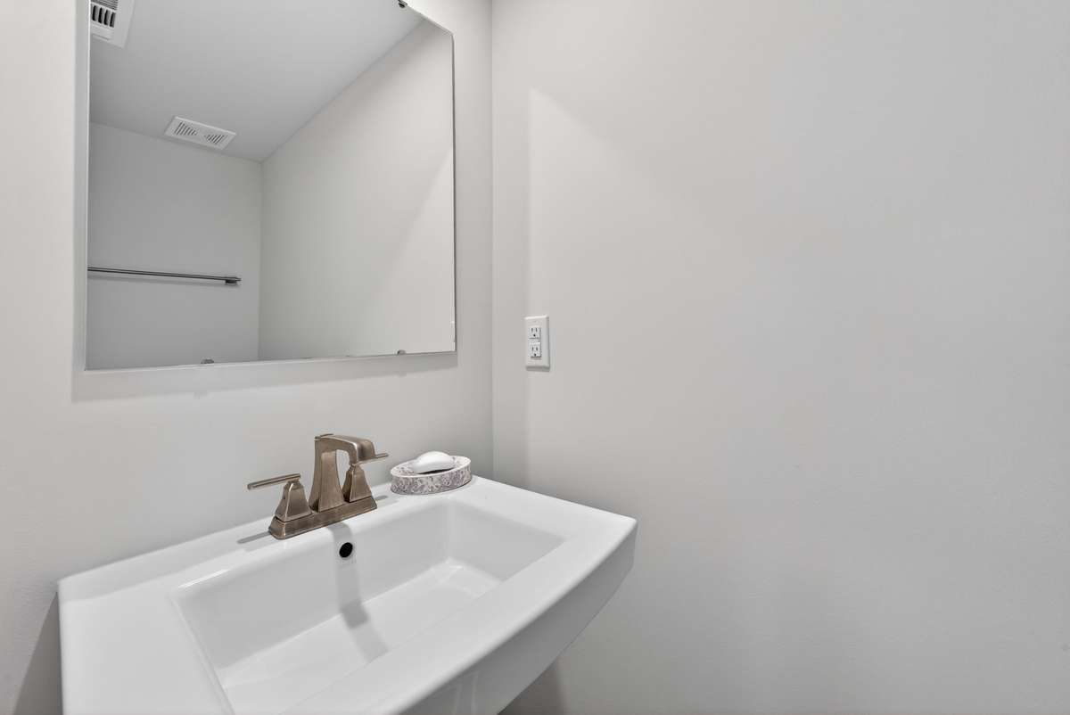 1/2 bath downstairs
