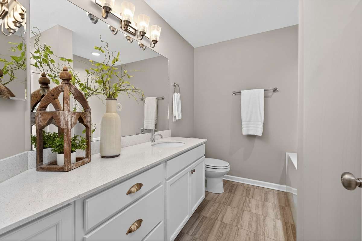Primary Bathroom with separate shower and tub