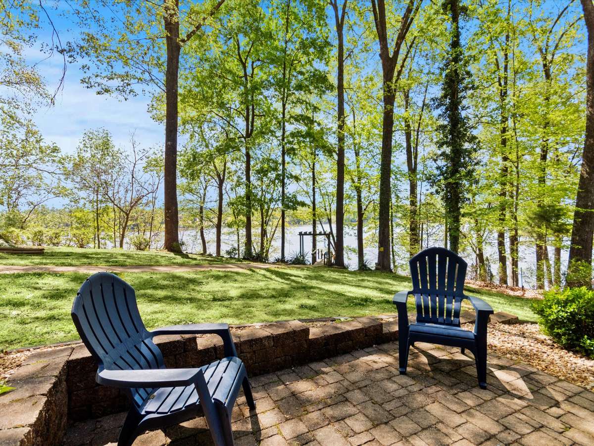 Open Patio- Open patio with some shade provided by mature trees