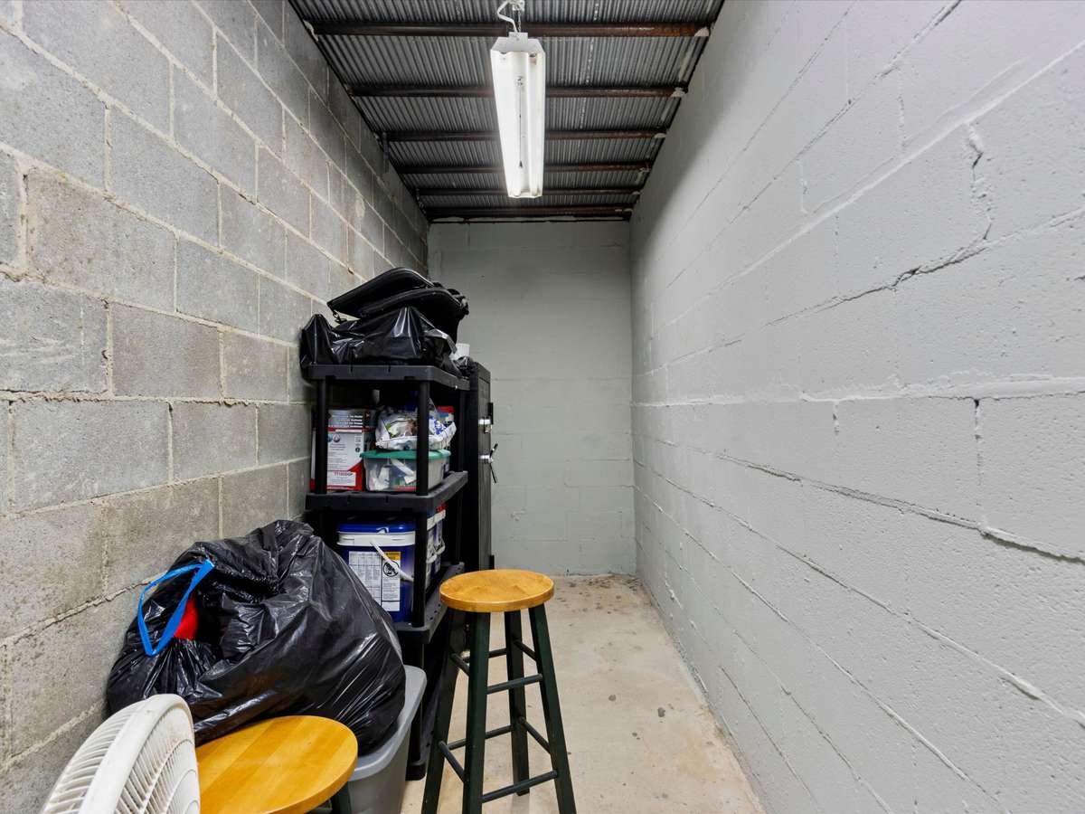Safe Room- 5x19, unfinished, under front porch