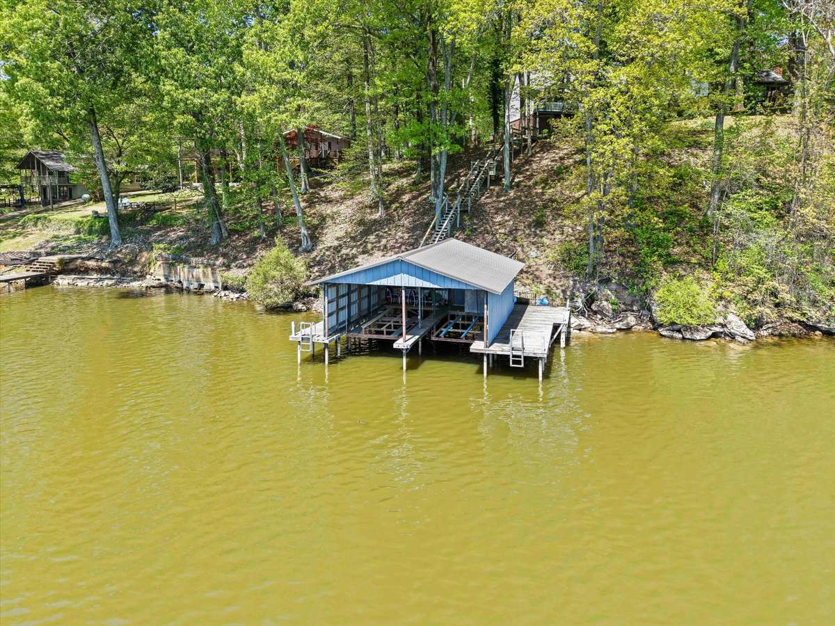 Aerial view from water