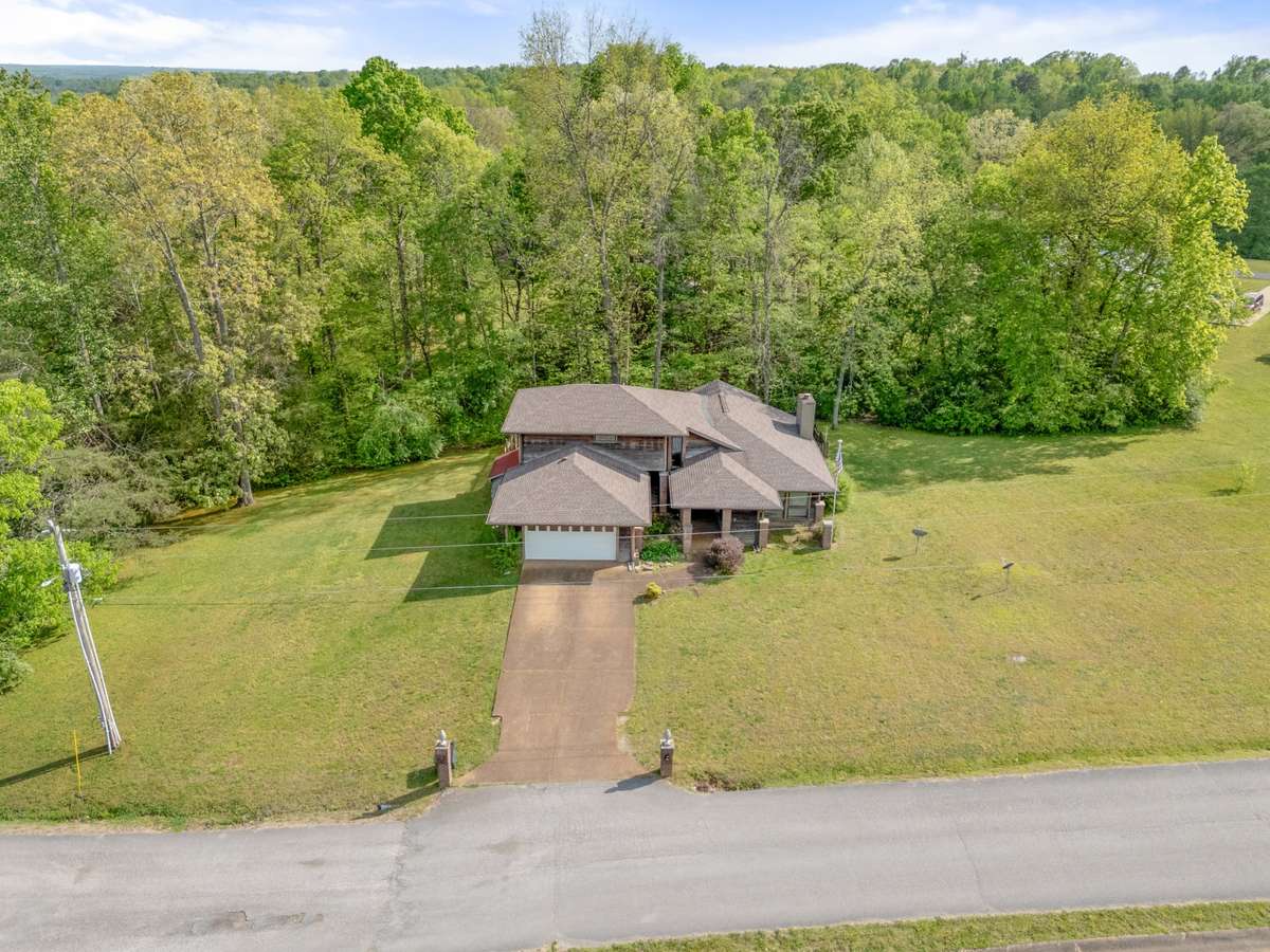 Aerial view of home