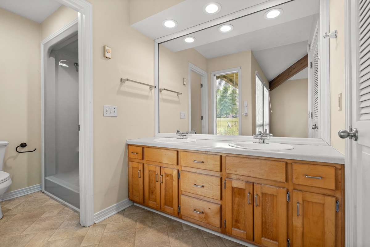 Master Bathroom has Jack & Jill sinks. Large closet to your right.