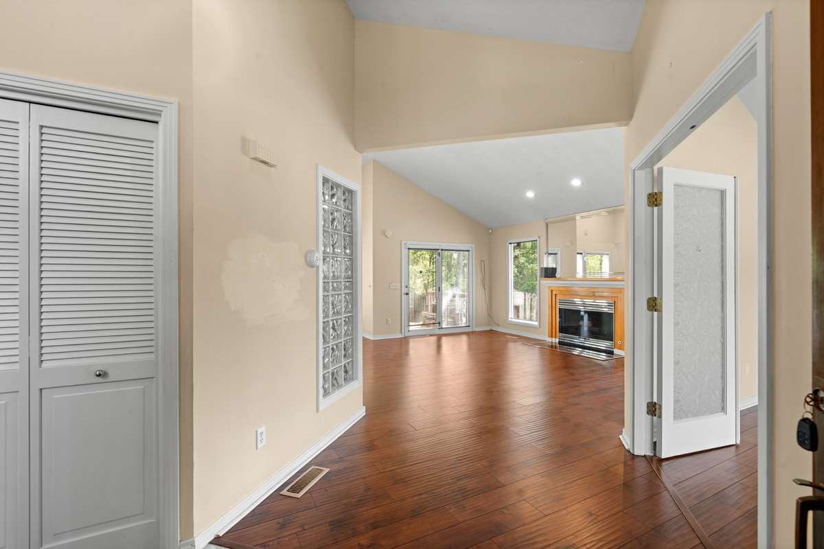 From front door looking toward the Den. Master Bedroom is on your right.