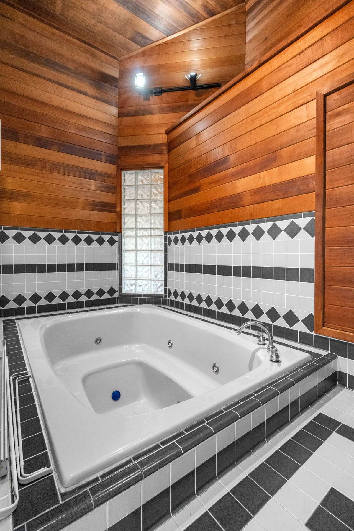 Sauna Room and Hot Tub is in the middle of the home.