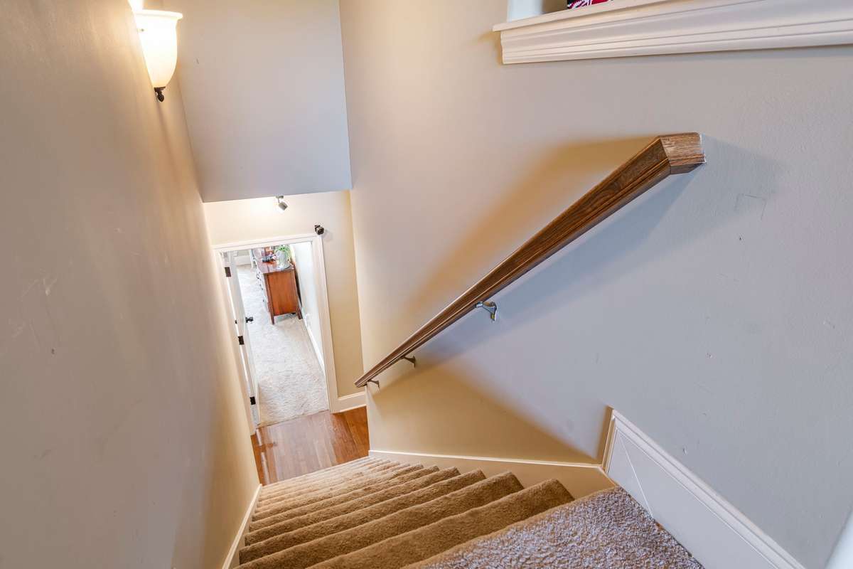 Stairs to bonus room.